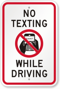No Texting while Driving